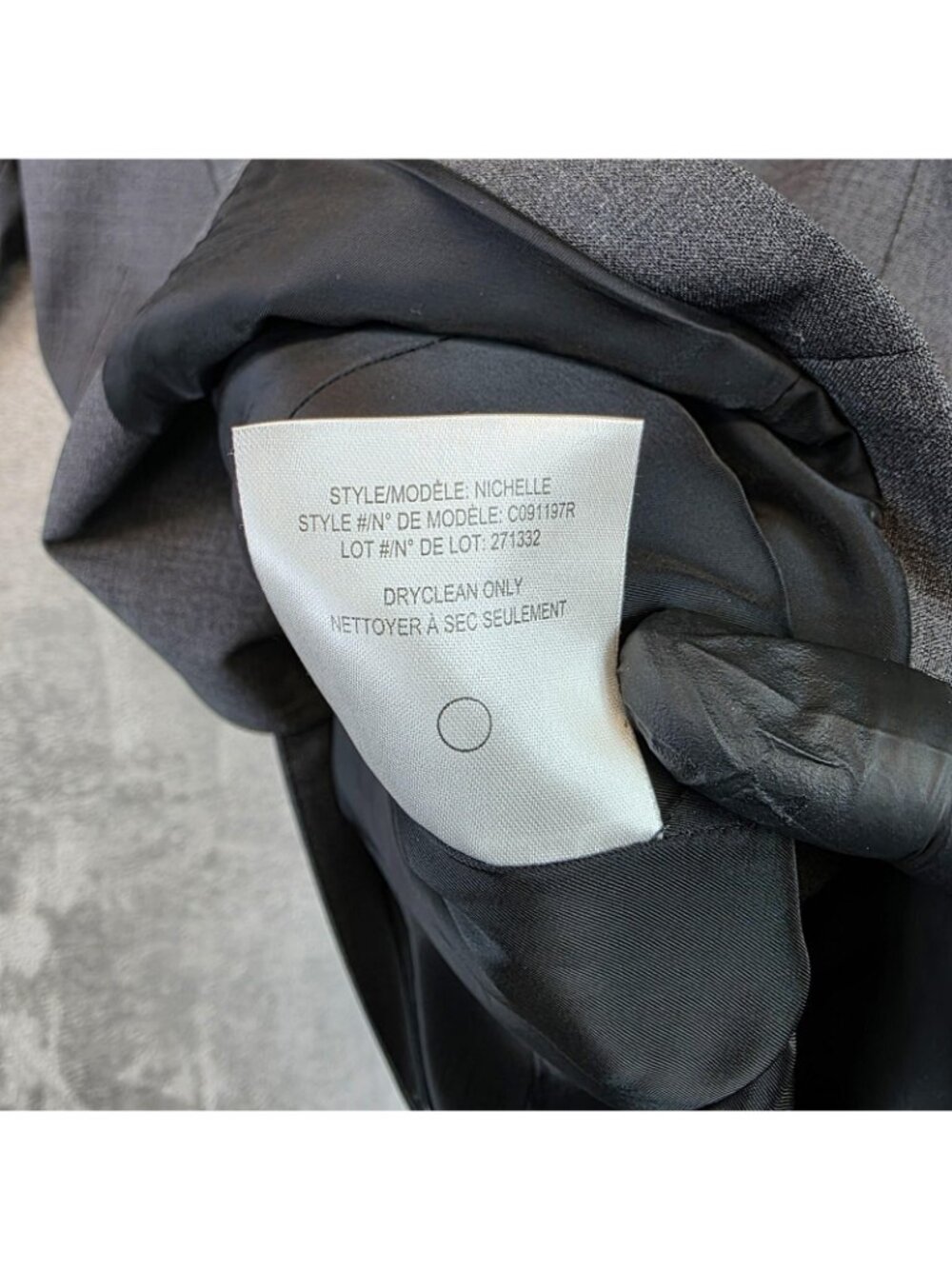 Theory Blazer Womens 6 Gray Virgin Wool Two Button Lined Slim Jacket Career - Picture 5 of 10